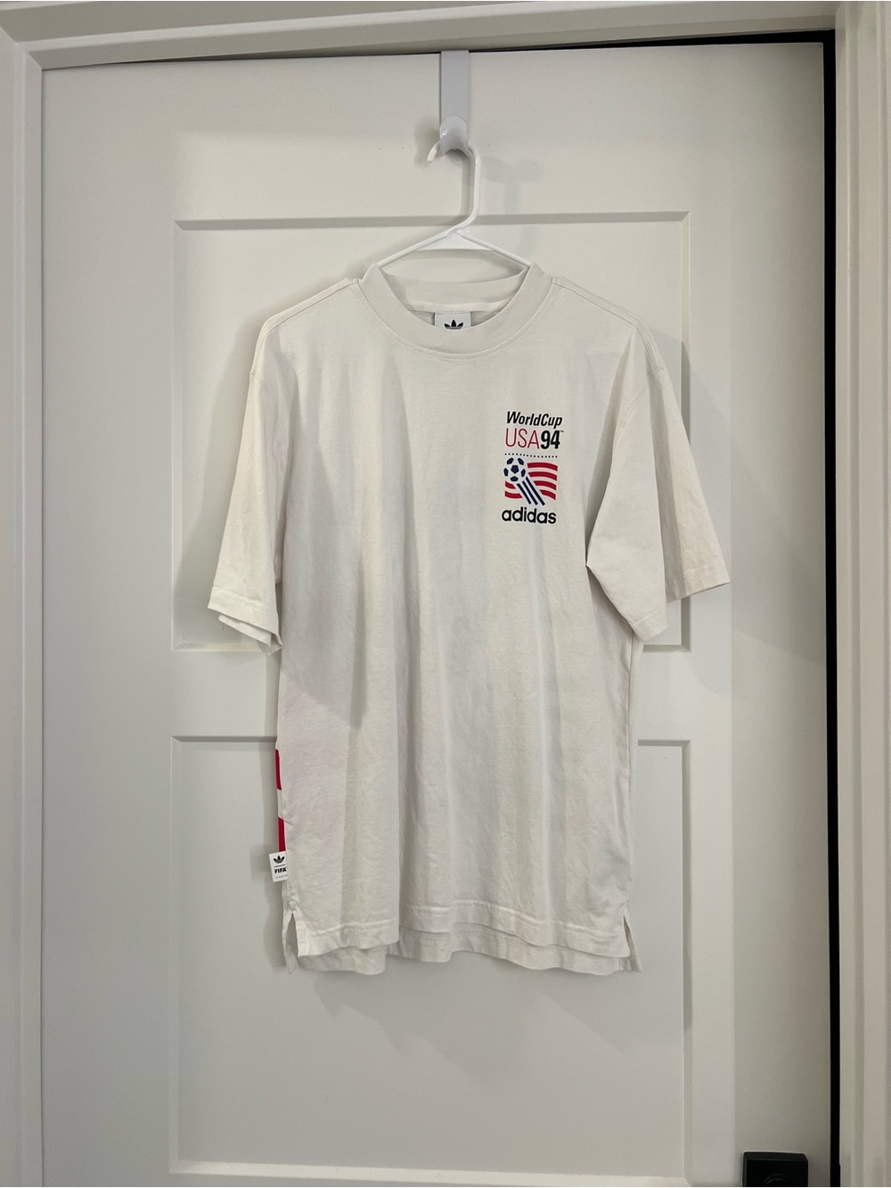 adidas White USA 94 World Cup Graphic Short Sleeve Tee